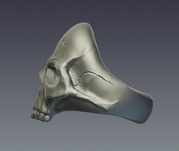 "Skull" ring 3D Print 207251