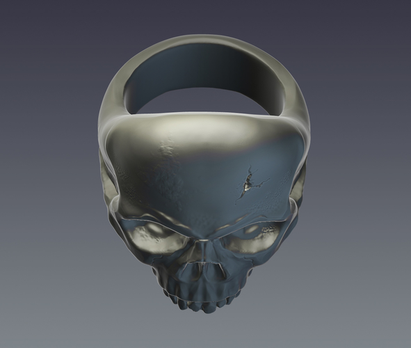 "Skull" ring 3D Print 207252