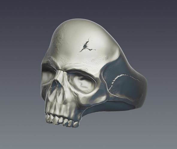 "Skull" ring 3D Print 207253