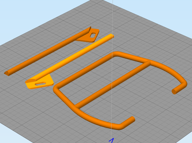 WPL C14 Rear Rollcage 3D Print 207400