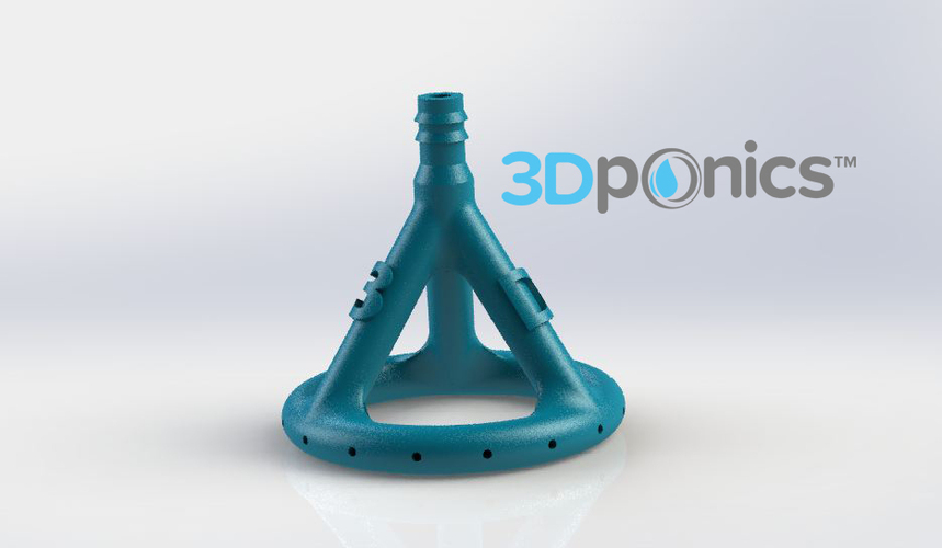 Sprinkler Head (3/8 inch) - 3Dponics Drip Hydroponics (1) 3D Print 20749
