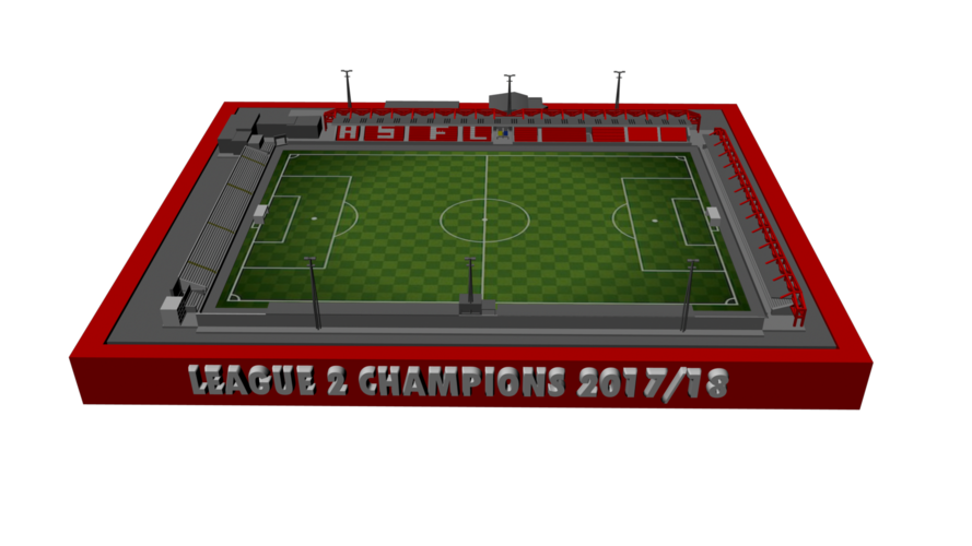 Accrington Stanley - Wham Stadium 3D Print 207510