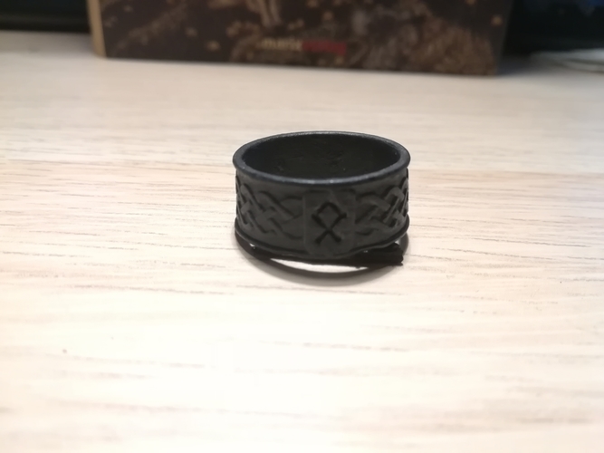 Viking Rune Ring 3D Print 207532