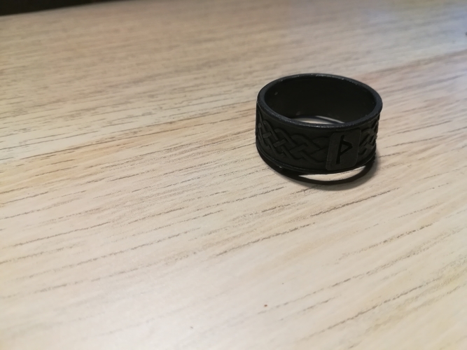 Viking Rune Ring 3D Print 207534