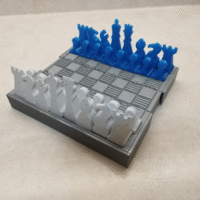 Small Pocket Chess Set 3D Printing 207574