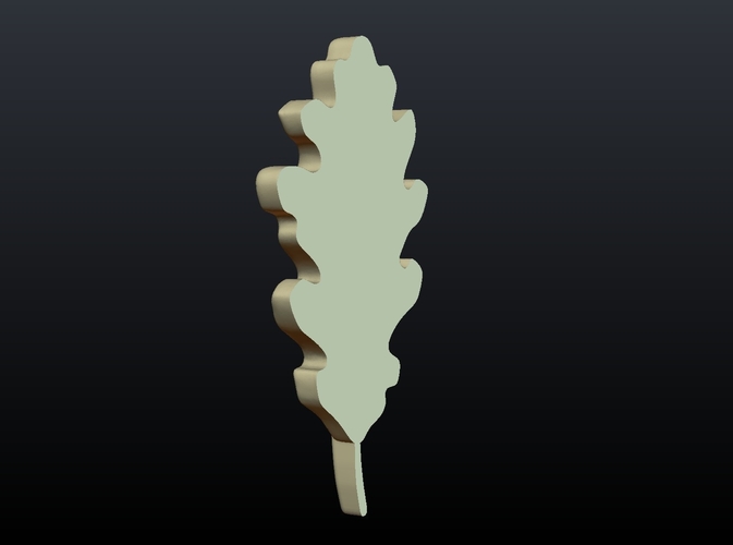 Oak Leaf 3D Print 207613