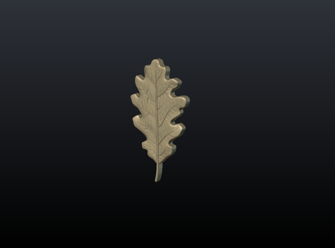 Oak Leaf 3D Print 207619