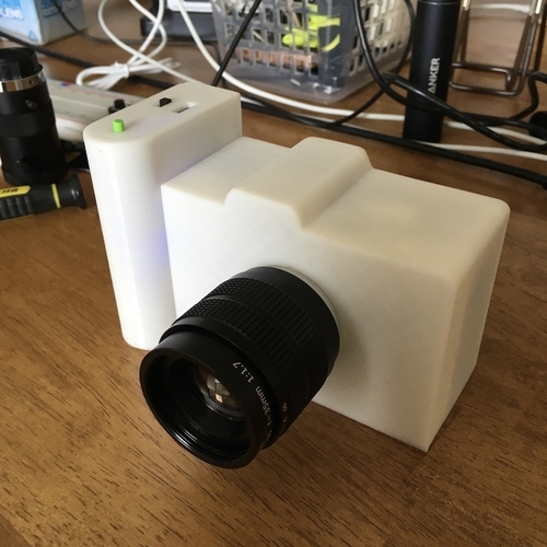 Raspberry Pi Camera Case with CS(C) Mount Lens 3D Print 207681