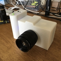 Small Raspberry Pi Camera Case with CS(C) Mount Lens 3D Printing 207681