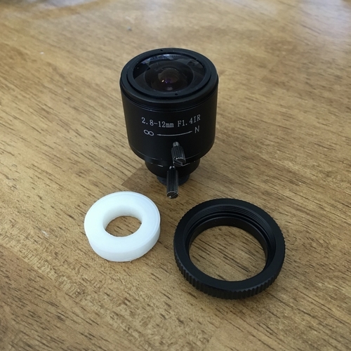 Raspberry Pi Camera Case with CS(C) Mount Lens 3D Print 207698