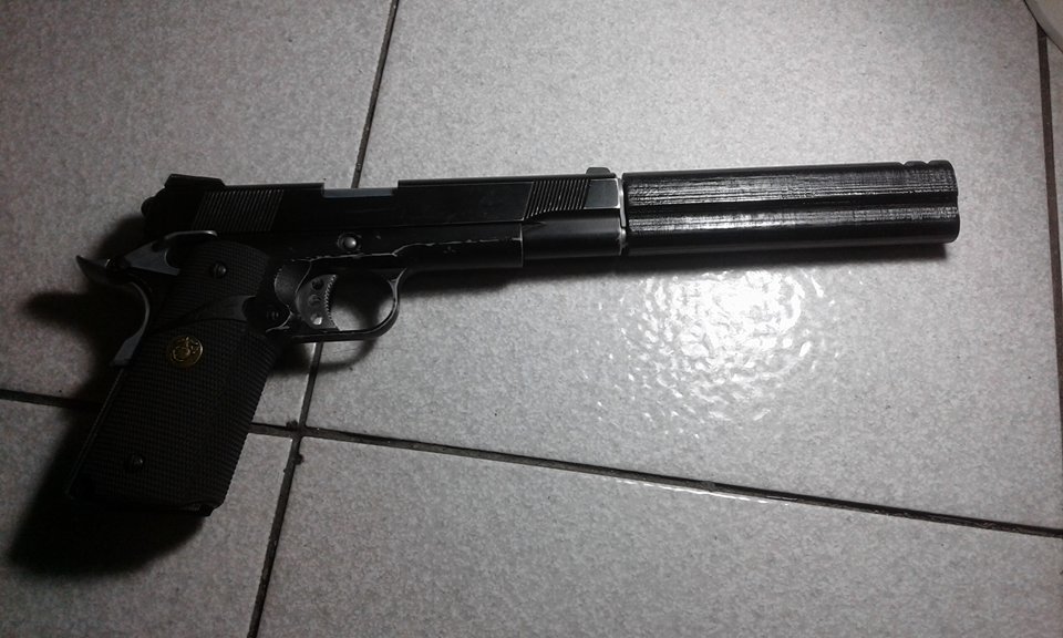 1911 Punisher Poignées 3d Imprimé airsoft