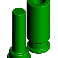 Small Robo 3D filament spool holder 3D Printing 207820