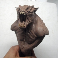 Small Monster Bust 3D Printing 207855