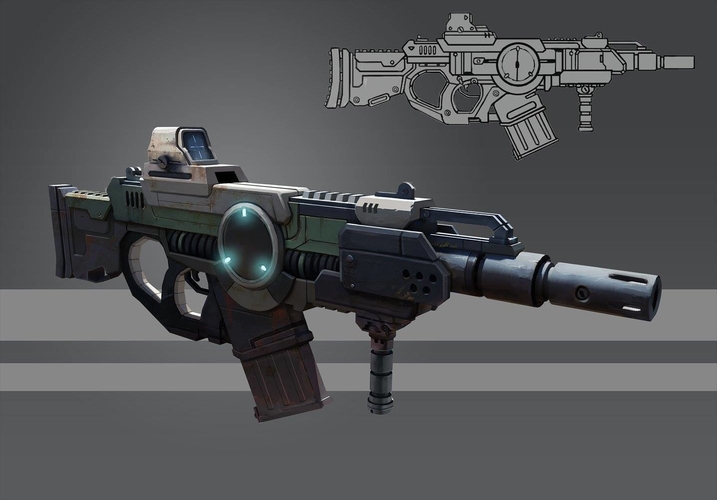 Halo Gun 3D Print 207856