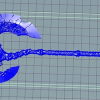 VideoGame Skeleton Axe - Thumbnail 2
