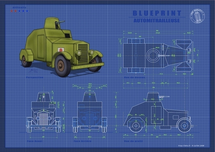 Tintin Military Car 3D Print 207861