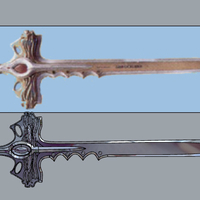 Goldar sword from mighty morphin power rangers 3D print model - Thumbnail 1