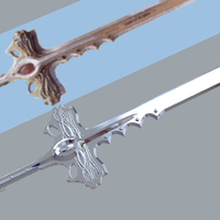 Goldar sword from mighty morphin power rangers 3D print model - Thumbnail 2