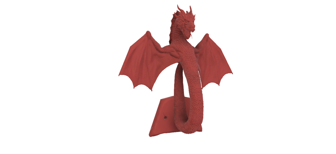 Dragon Door Handle 3D Print 208100