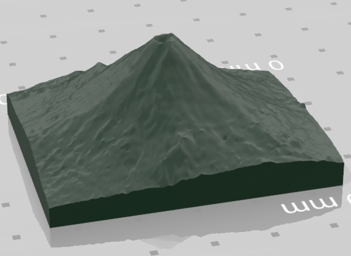 Viskeus voor het geval dat Puur 3D Printed Mount Fuji by CreaLegno3D | Pinshape