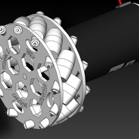 Small 150mm Mecanum Wheel 3D Printing 208138