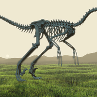 Small Velociraptor Skeleton 3D Printing 208146