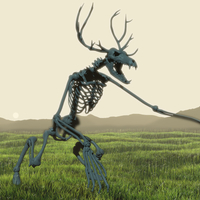 Small Wendigo Skeleton 3D Printing 208154