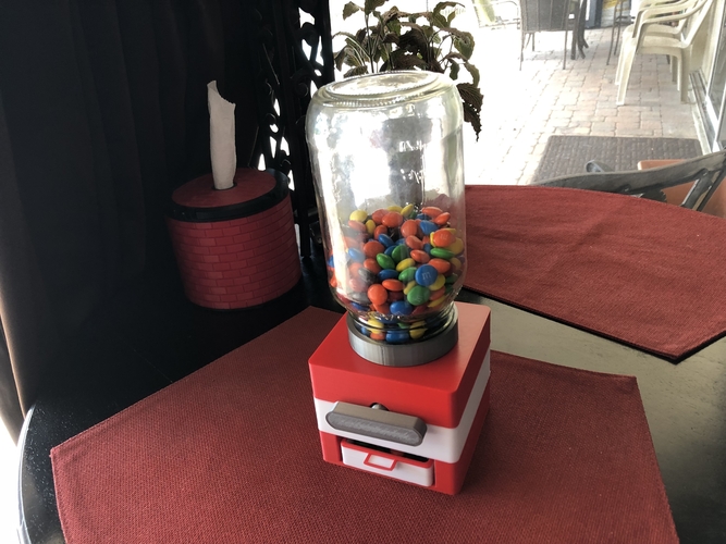 Easy Print No Support Modular Candy Dispenser 3D Print 208170