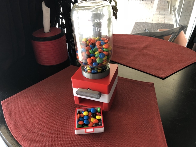 Easy Print No Support Modular Candy Dispenser 3D Print 208171