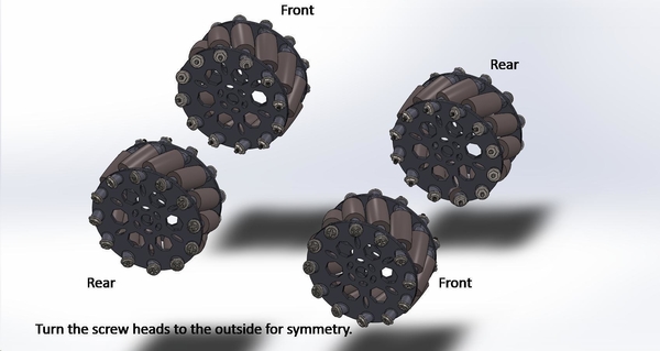 100mm x 40mm Mecanum Wheel