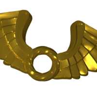 WING PENDENT 3D PRINT MODEL - Thumbnail 1