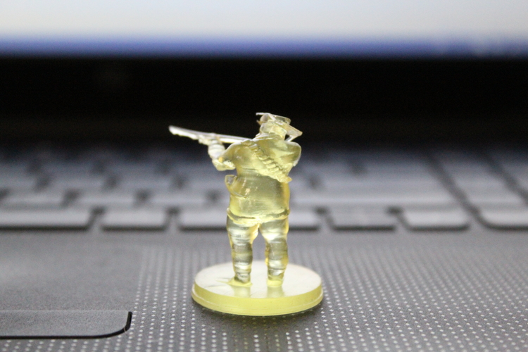 Boer Warrior Wargame Miniature 3D Print 208381