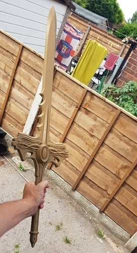 Goldar sword from mighty morphin power rangers 3D print model 3D Print 208437