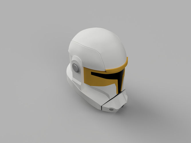 3d Printed Star Wars The Clone Wars Republic Commando Helmet By Mul 12 Pinshape - roblox republic commando