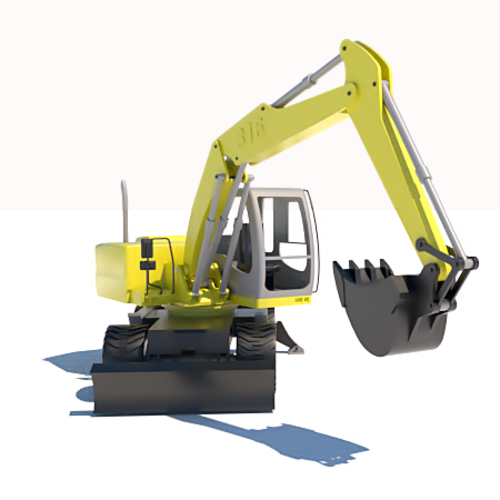 bulldozer 3D Print 208610