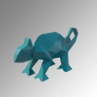 CHAMELEON LOW POLY - Thumbnail 3