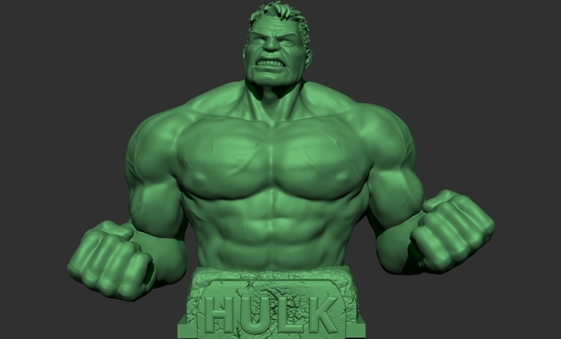 Hulk bust