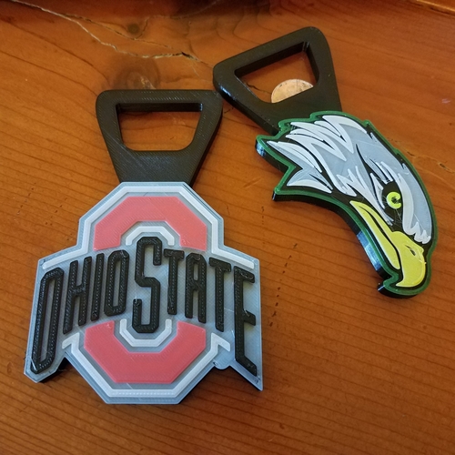 Ohio State Themed Beer/Soda/Pop Bottle Opener 3D Print 208802