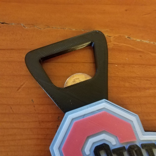 Ohio State Themed Beer/Soda/Pop Bottle Opener 3D Print 208805