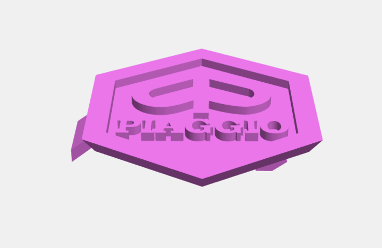 Piaggio Vespa 150 emblem 3D Print 208843