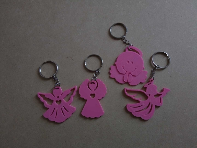 Angel keychain souvenir, llaveros souvenir de angelitos 3D Print 208848