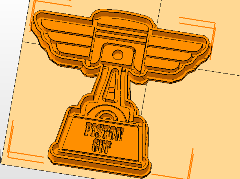 Piston Cup Cookies cutter- Cars cortante copa piston