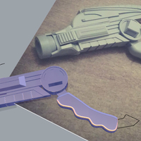 POWER RANGERS blaster 2 positions 3D print model - Thumbnail 1