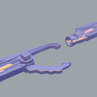POWER RANGERS blaster 2 positions 3D print model - Thumbnail 2
