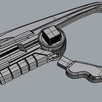 POWER RANGERS blaster 2 positions 3D print model - Thumbnail 4