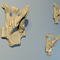 Small Hanger "Prayer" 3D Printing 209001