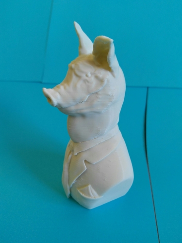 Pig Bust, The chief 3D Print 209078