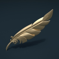 Small Feather 3D Printing 209098