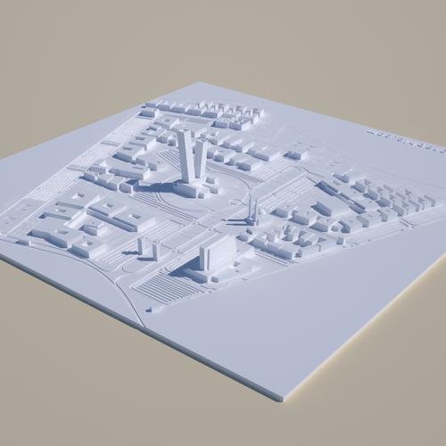 University Siteplan 3D Print 209311