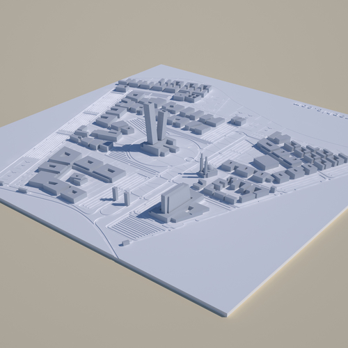 University Siteplan 3D Print 209312